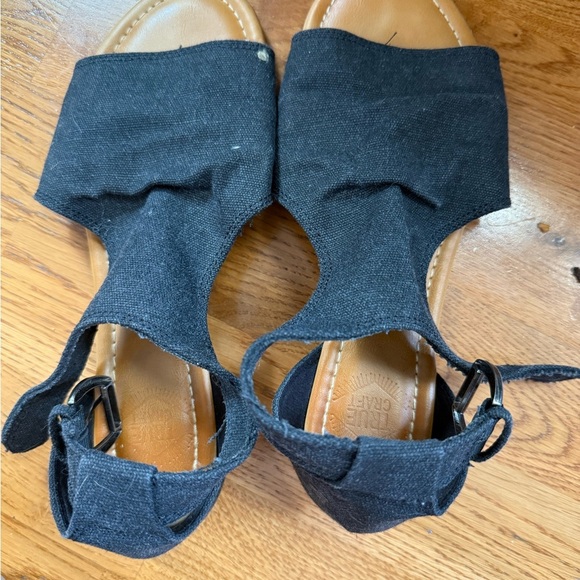 Black Open-Toe Sandals - Picture 3 of 5